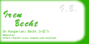 iren becht business card